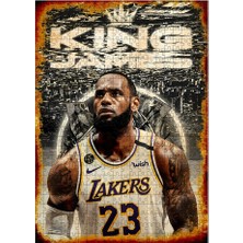 Tablomega Ahşap Mdf Puzzle Yapboz King James Nba 500 Parça 50*70 cm