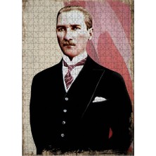 Tablomega Ahşap Mdf Puzzle Yapboz Mustafa Kemal Atatürk 500 Parça 50*70 cm