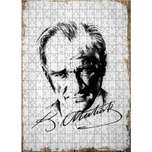 Tablomega Ahşap Mdf Puzzle Yapboz Mustafa Kemal Atatürk 255 Parça 35*50 cm