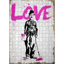 Tablomega Ahşap Mdf Puzzle Yapboz Charlie Chaplin ve Aşk 255 Parça 35*50 cm