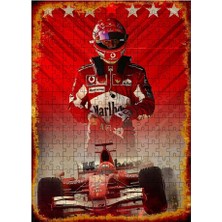 Tablomega Ahşap Mdf Puzzle Yapboz Michael Schumacher Ferrari 255 Parça 35*50 cm