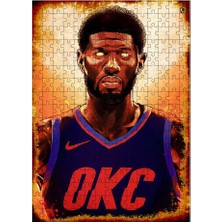 Tablomega Ahşap Mdf Puzzle Yapboz Okc Nba 255 Parça 35*50 cm