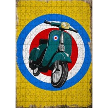 Tablomega Ahşap Mdf Puzzle Yapboz Vespa 255 Parça 35*50 cm