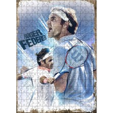 Tablomega Ahşap Mdf Puzzle Yapboz Roger Federer 255 Parça 35*50 cm