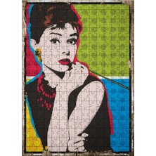 Tablomega Ahşap Mdf Puzzle Yapboz Audrey Hepburn 255 Parça 35*50 cm