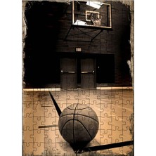 Tablomega Ahşap Mdf Puzzle Yapboz Basketbol 120 Parça 25*35 cm