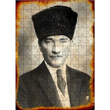 Tablomega Ahşap Mdf Puzzle Yapboz Mustafa Kemal Atatürk Portre 120 Parça 25*35 cm