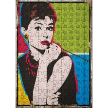 Tablomega Ahşap Mdf Puzzle Yapboz Audrey Hepburn 120 Parça 25*35 cm