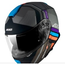 Axxıs Gecko Sv Epıc B1 Matt Black Çene Açılır Kask