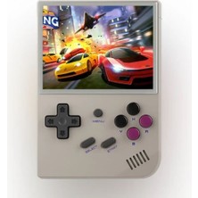 Anbernic Konsol Plus Anbernıc RG35XX Oyun Konsolu 64GB Gri Renk
