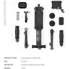 Tilta Ta-Lsr-B Hafif Omuz Donanımı Seti / Lightweight Shoulder Rig