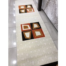 Burak Halı Samyeli 10820 Wo 80X300 Turuncu Krem 3 Metre Yolluk !