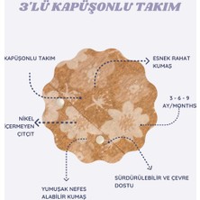Desvu Bebe Kapüşonlu 3'lü Bebek Takımı