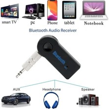 Xiaofeng Araba Için Aux Bluetooth 5.0 Adaptörü, Araba Ev Stereo Sistemi ve Kulaklıklar Için Bluetooth Alıcısı, Bluetooth Aux Adaptörü, Eller Serbest Arama Için 2'si 1 Arada Kablosuz Bluetoo (Yurt Dışından)