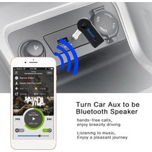 Xiaofeng Araba Için Aux Bluetooth 5.0 Adaptörü, Araba Ev Stereo Sistemi ve Kulaklıklar Için Bluetooth Alıcısı, Bluetooth Aux Adaptörü, Eller Serbest Arama Için 2'si 1 Arada Kablosuz Bluetoo (Yurt Dışından)
