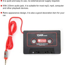 Xiaofeng Araba Stereo Kaset Adaptörü CD Md Mp3 Mp4 Çalar Cep Telefonu Için 3.5mm Aux Ses (Yurt Dışından)