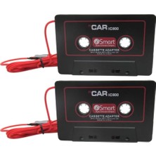 Xiaofeng Kalite-Yüksek 1 Çift Ses Aux Araç Kaset Teyp Adaptörü Dönüştürücü 3.5 mm iPhone Ipod Mp3 ile Uyumlu Android Dayanıklı (Yurt Dışından)