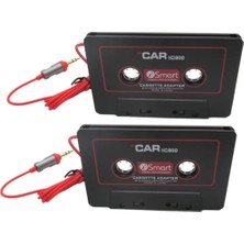 Xiaofeng Kalite-Yüksek 1 Çift Ses Aux Araç Kaset Teyp Adaptörü Dönüştürücü 3.5 mm iPhone Ipod Mp3 ile Uyumlu Android Dayanıklı (Yurt Dışından)