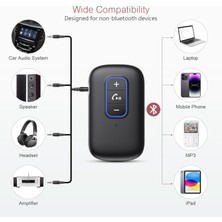 Xiaofeng Araç Için Aux Bluetooth Adaptörü, Araç Için Bluetooth 5.0 Alıcısı, Eller Serbest Arama Özellikli Kablosuz Bluetooth Adaptörü, Çift Bağlantı, C Tipi Şarj Bağlantı Noktası, Araç Ses (Yurt Dışından)