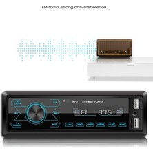 Xiaofeng Araç Mp3 Çalar, Çift USB Bluetooth Stereo Ses Radyo Dokunmatik Düğmeler ve Renkli Işıklar ile Araç Bluetooth Fm Verici Kablosuz Radyo Eller Serbest Kiti Araç Stereo Alıcısı Eğlence (Yurt Dışından)