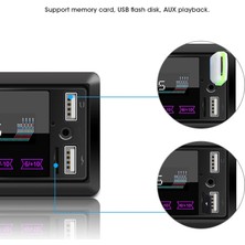 Xiaofeng Araç Mp3 Çalar, Çift USB Bluetooth Stereo Ses Radyo Dokunmatik Düğmeler ve Renkli Işıklar ile Araç Bluetooth Fm Verici Kablosuz Radyo Eller Serbest Kiti Araç Stereo Alıcısı Eğlence (Yurt Dışından)