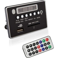 Xiaofeng Mp3 Dekoder Kurulu 5/12 V Araba Kablosuz Bluetooth Mp3 Dekoder Modülü USB Tf Fm Radyo Ses Kartı Siyah 5 V (Yurt Dışından)