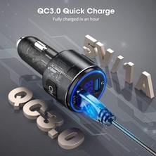 Xiaofeng Bluetooth Fm Verici Araba, V5.0 Bluetooth Araç Adaptörü, Bluetooth Radyo Araba, Mp3 Çalar Qc3.0 Hızlı Şarj, Eller Serbest Arama, 2 Çalma Modu, Mavi LED Ekran, Siyah, Orta (BH347) (Yurt Dışından)