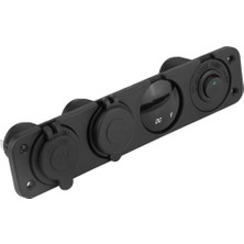 Xiaofeng Usb, Çok Işlevli Çift USB Araç 4 Delikli Panel Çıkışı Ar Cep Telefonu Gps Mp3 Kamera Tablet (Yeşil Işık) (Yurt Dışından)
