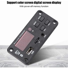 Xiaofeng USB Mp3 Dekoder Kartı, Araç Hoparlörü Bluetooth5.0 Mp3 Renkli Ekran Kod Çözme Modülü ile Çift Kod Çözme Kartı (Yurt Dışından)