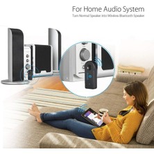 Xiaofeng Araba Için Bluetooth Aux Adaptörü, Kablosuz Ses Alıcısı Aux 3,5 Mm'li Taşınabilir Eller Serbest Araç Adaptör Kitleri (Yurt Dışından)