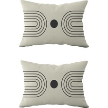 Evdek Çift Taraflı Dikdörtgen Kırlent Kılıf 2'li DS51