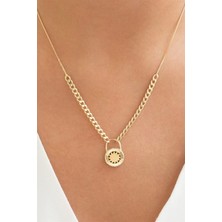By Milo Jewellery 14 Ayar Altın Güneş Kolye