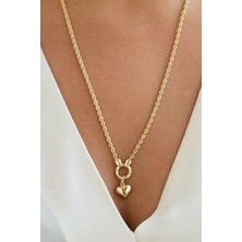 By Milo Jewellery 14 Ayar Altın Kalp Kolye