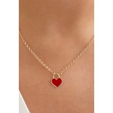 By Milo Jewellery 14 Ayar Altın Kalp Kolye