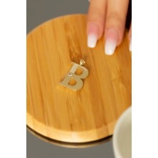 By Milo Jewellery 14 Ayar Altın B Harf Kolye Ucu