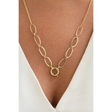 By Milo Jewellery 14 Ayar Altın Halka Kolye