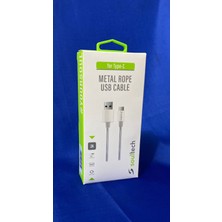 Soultech DK037GR Metal Rope  Type-C Kablo