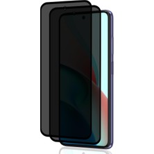 MTK Moveteck Xiaomi Redmi Note 9 Pro Uyumlu Hayalet Ekran Koruyucu Cam 5d Privacy Yandan Görünmez Gizlilik Sağlayan Ekran Koruyucu Camı Tam Kaplar