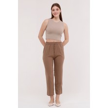 Sfg Life Moda Kadın Viskon Cepli Kumaş Pantalon