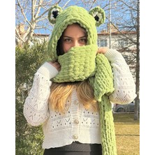 Modaloli Puffy Atkı Model Kulak Detay Bere