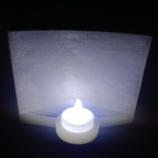 3D Dönüşüm Atölyesi Kişiye Özel Isimli -Öpüşen Parmaklar- LED Işıklı Dekoratif 3D Litofan M2 - Pilli+Usb-C Girişli - Geri Dönüşüm Pet Şişeden