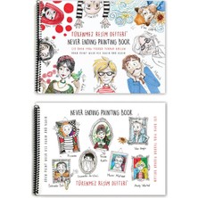 Akademi Çocuk Tükenmez Resim Defteri-3 &-Tükenmez Resim Defteri-4  25X35CM 2 Li Set