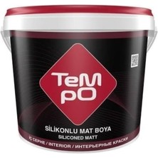 Tempo Silikonlu Mat Plastik Iç Cephe Duvar Boyası 10 kg Açık Mavi