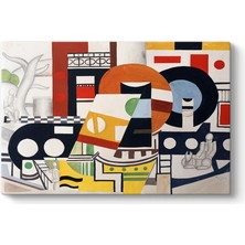 Esinti Reklam Fernand Leger - Le Remorqueur Kanvas Tablo