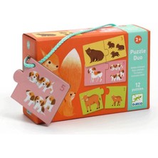 Djeco İkili Puzzle - Baby Animals