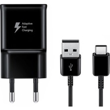 Sesatech Samsung TA20 Adaptec Fast Charge. Hızlı Seyahat Şarjı Type-C Siyah - EP-TA20EBECGTR