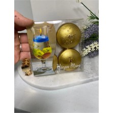 Elif Aksesuar Gold Yüzen Mum 4lü