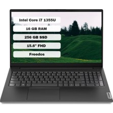 Lenovo V15 G4 Intel Core I7 1355U 16GB 256GB SSD Freedos 15.6" Fhd Taşınabilir Bilgisayar 83A1003NTX + Çanta