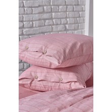 Doqu Home Ipliği Boyalı Serisi Mabel Çift Kişilik Nevresim Takımı - Bordo