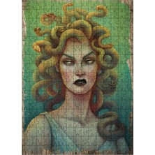 Tablomega Ahşap Mdf Puzzle Yapboz Yılanlı Saçlı Medusa 255 Parça 35*50 cm